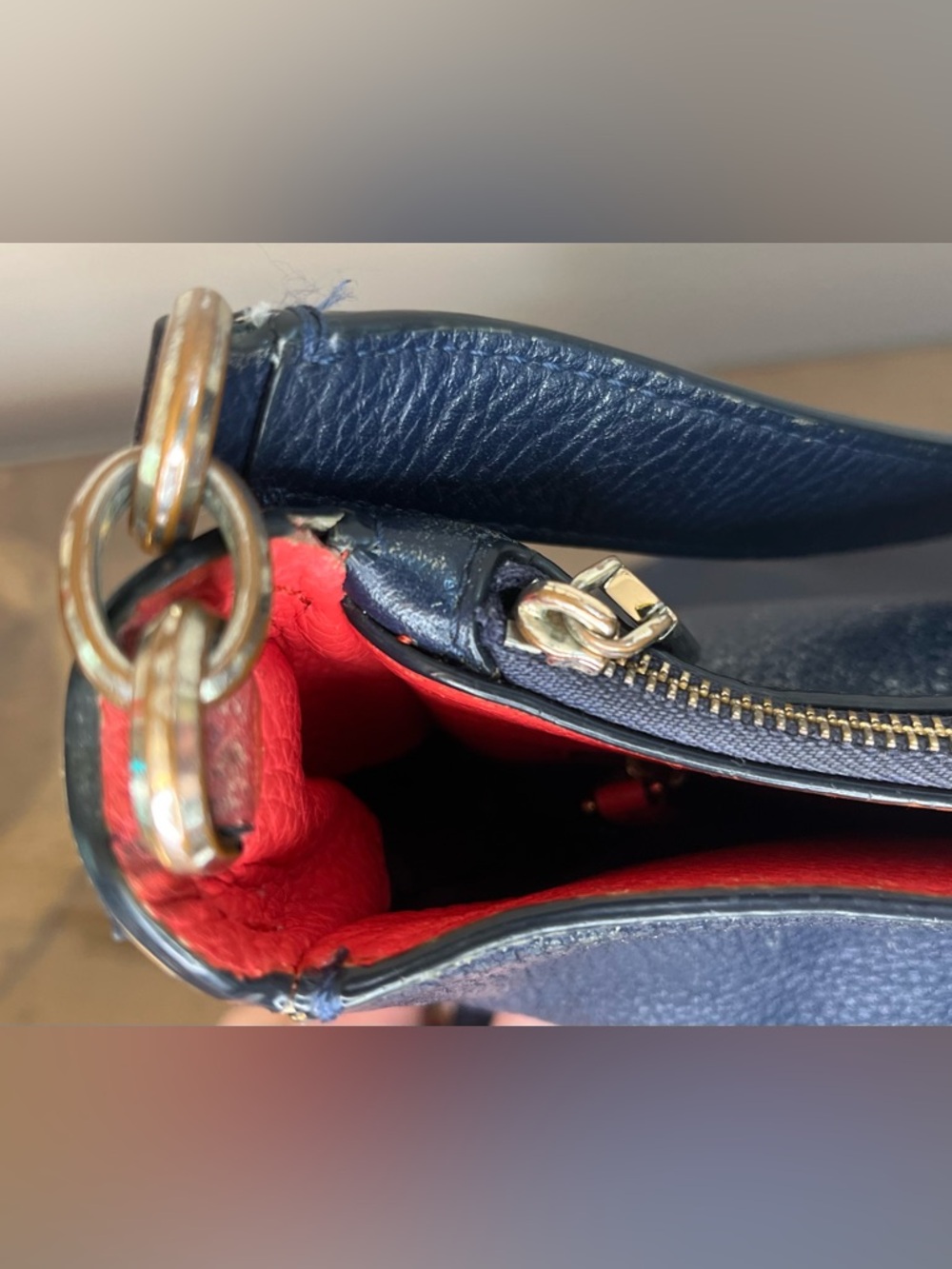 Kate Spade NY Kailee Tropical Toss Medium Bag Dark Blue, Handbag-Purse-Shoulder - Picture 12 of 16